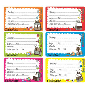 Giấy nhãn vở Class Mate